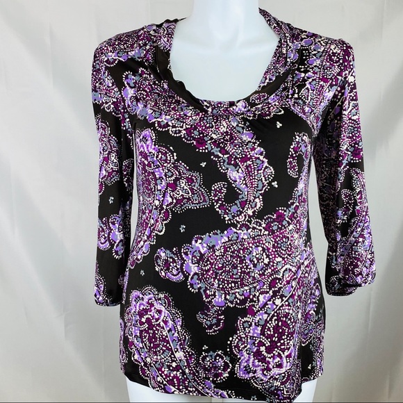 Maurices Tops - Maurices over sized cowl neck paisley print top